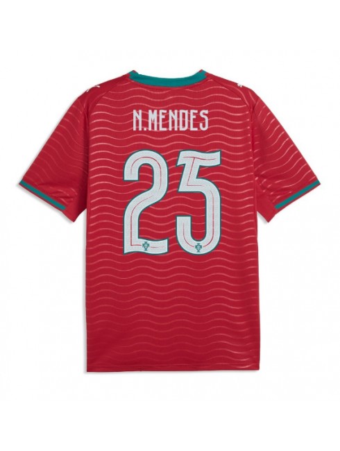 Muži Futbalové oblečenie Portugalsko Nuno Mendes #25 MS 2026 Krátky Rukáv - Domáci Muži Futbalové oblečenie Portugalsko Nuno Mendes #25 MS 2026 Krátky Rukáv - Domáci